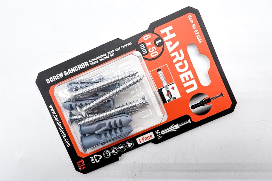 5 Packungen Selbstschneidende Schraubensets Harden 624646